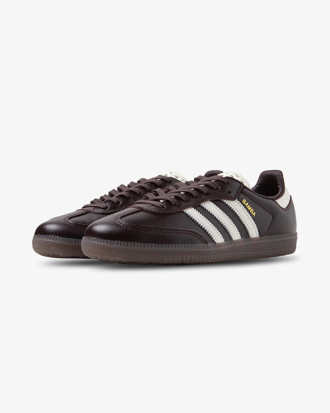 adidas Samba OG Basketweave Tongue Aurora Coffee/Off White - Image 2