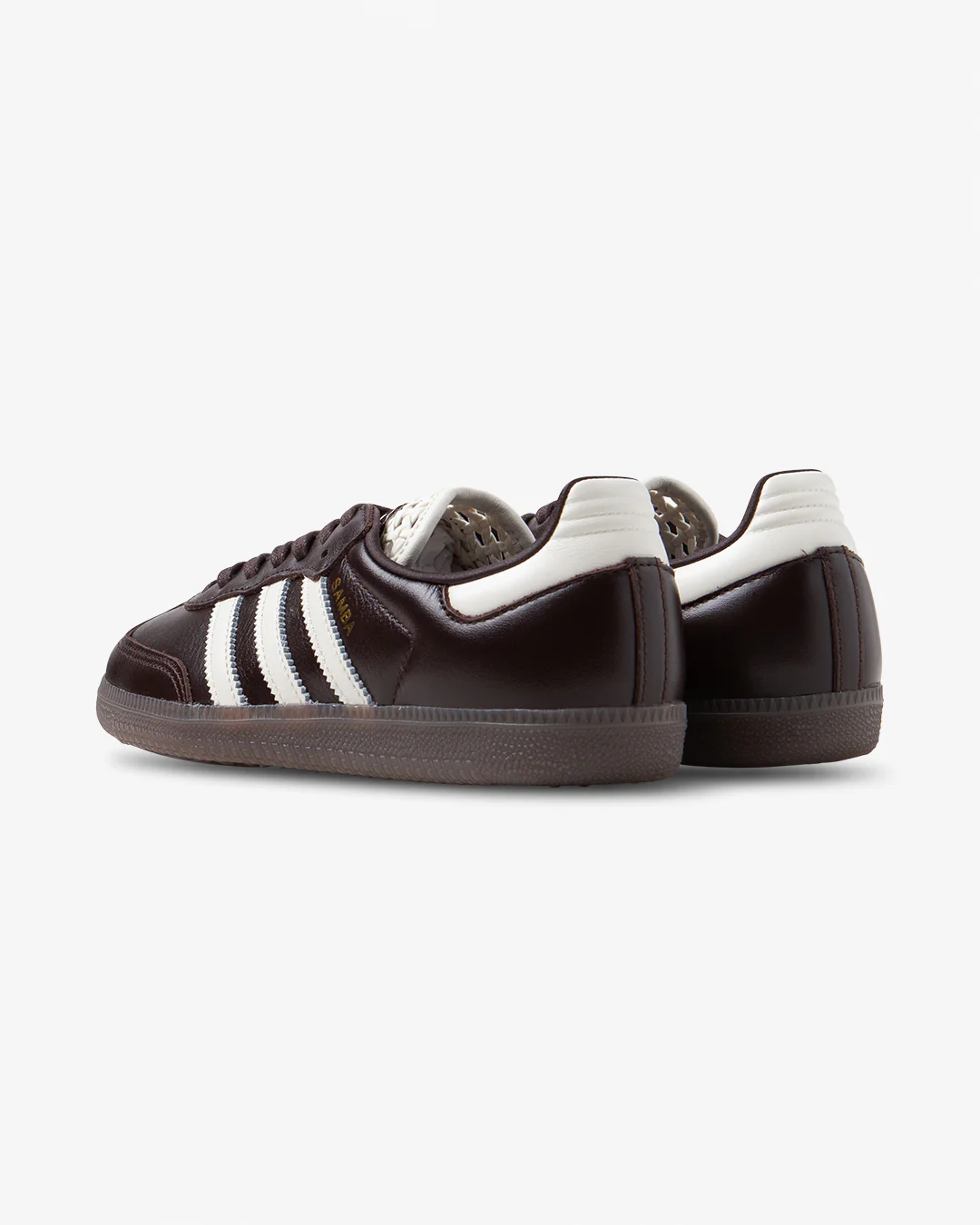 adidas Samba OG Basketweave Tongue Aurora Coffee/Off White - Image 3