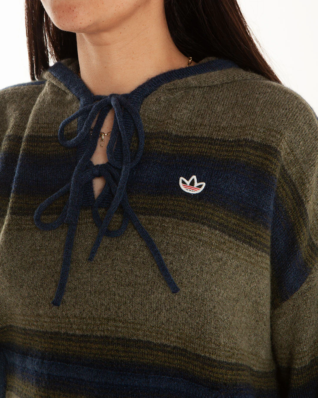 adidas x CLOT Baja Hoodie Green/Tech Indigo - Image 4