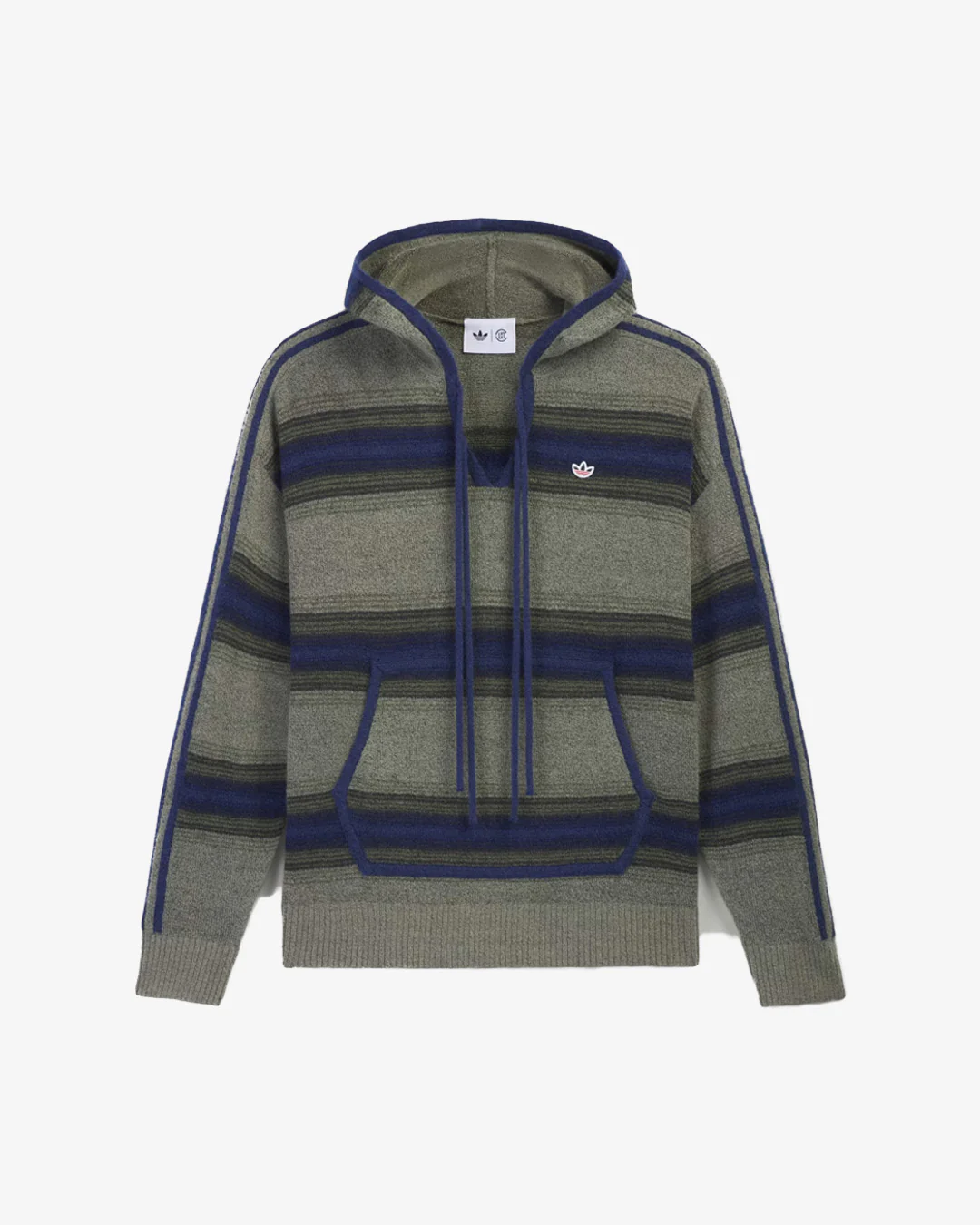 adidas x CLOT Baja Hoodie Green/Tech Indigo - Image 5