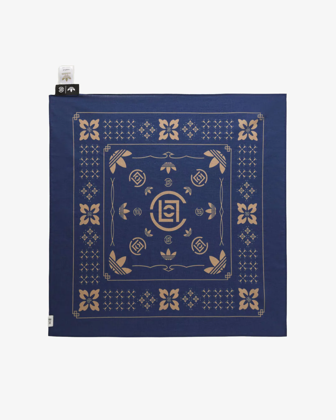 adidas x CLOT Bandana Indigo/Cardboard - Image 4