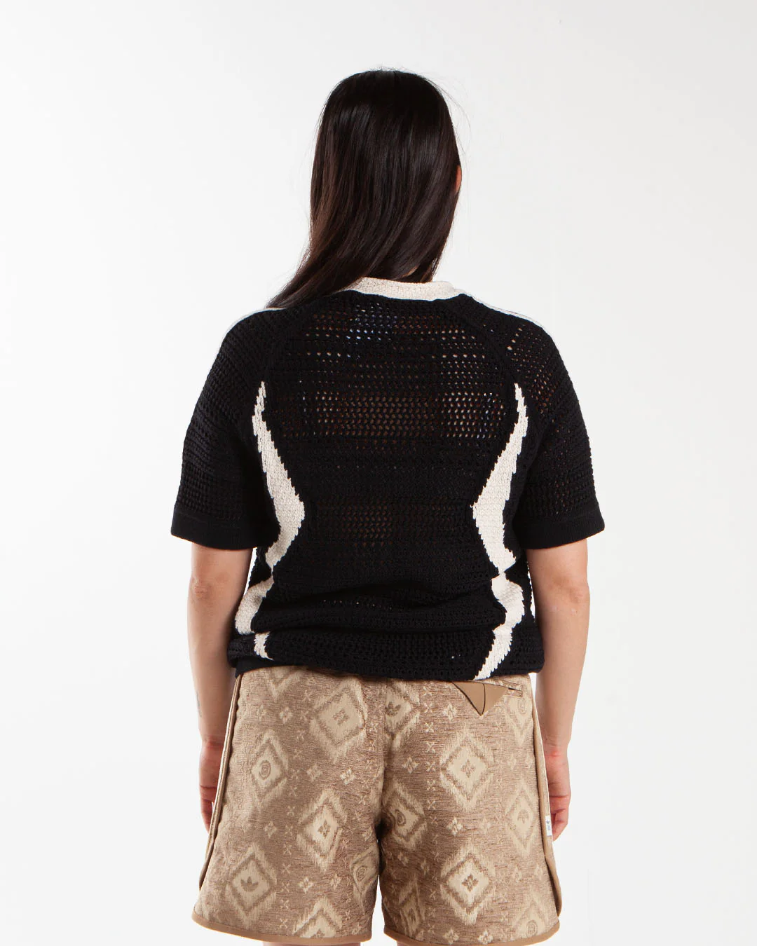 adidas x CLOT Knit Jersey Black/White - Image 3