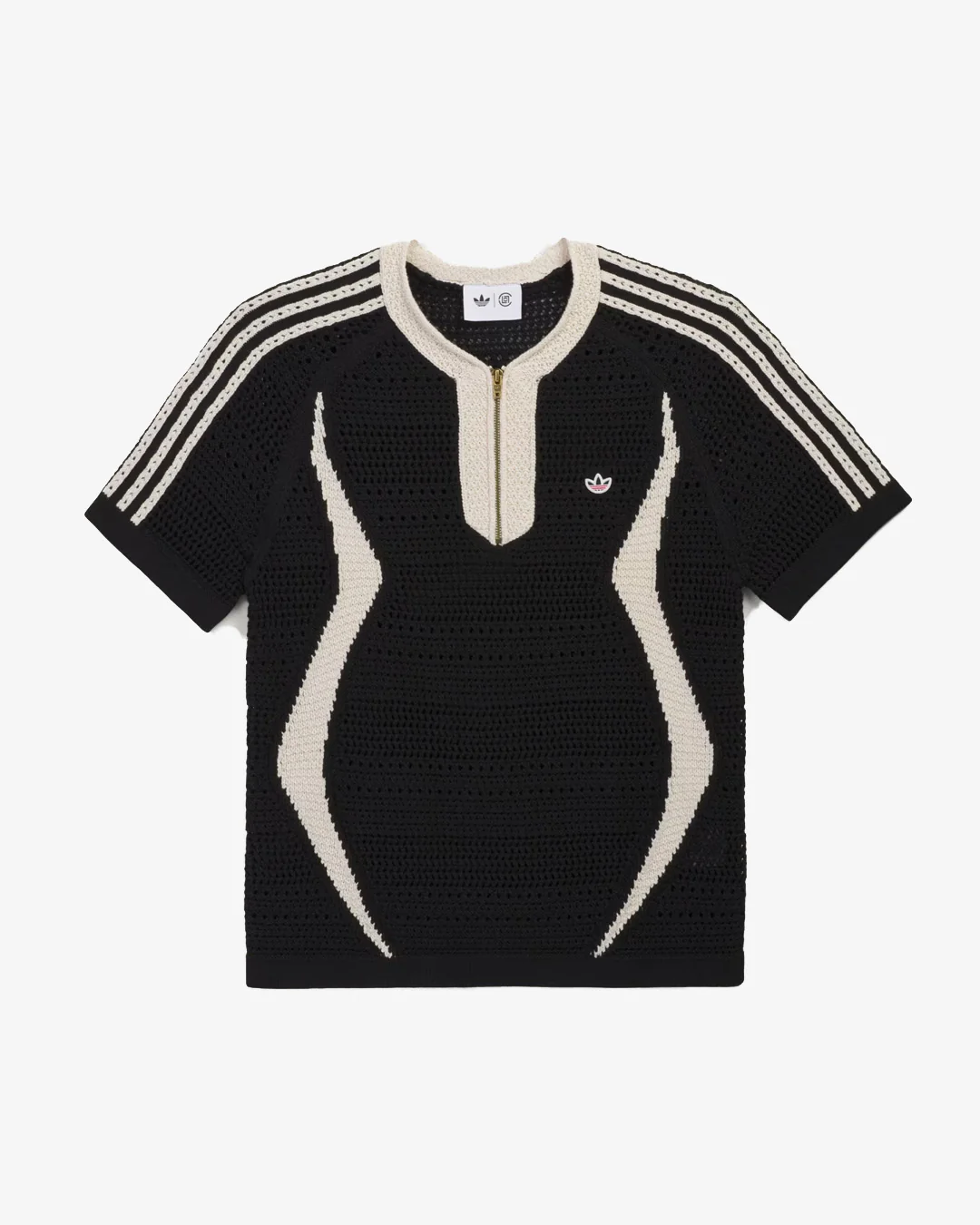 adidas x CLOT Knit Jersey Black/White - Image 5