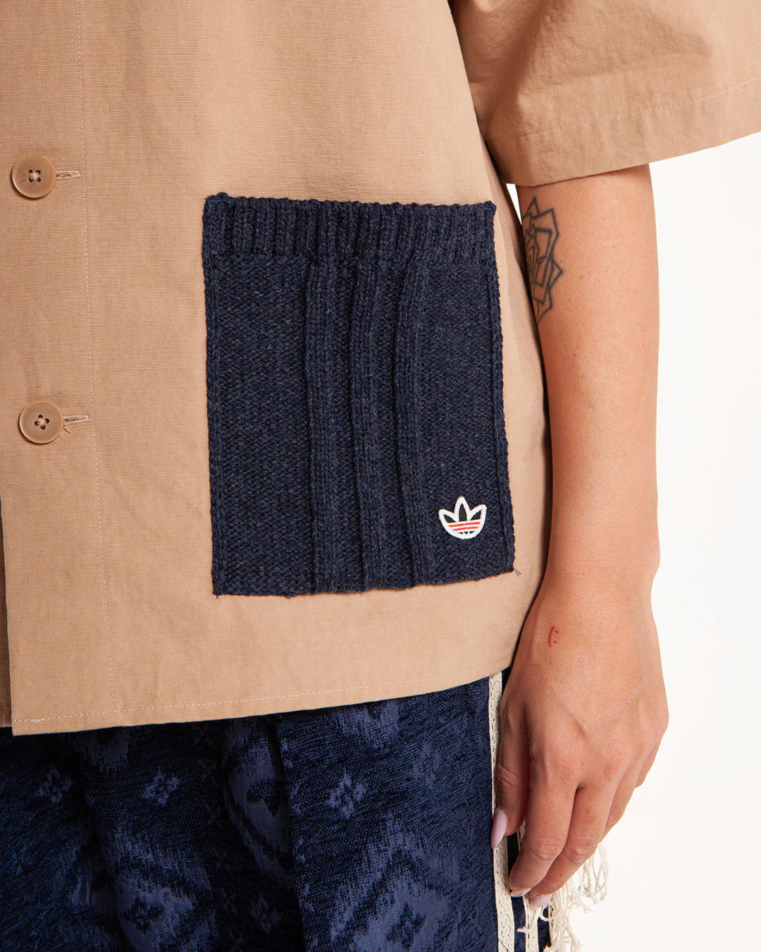 adidas x CLOT Utility Shirt Warm Sand - Image 5