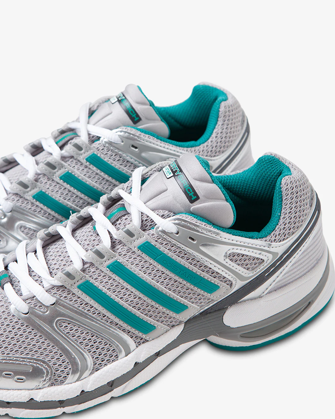 adidas x Sporty & Rich Adistar Control 5 Grey/Pure Teal - Image 4