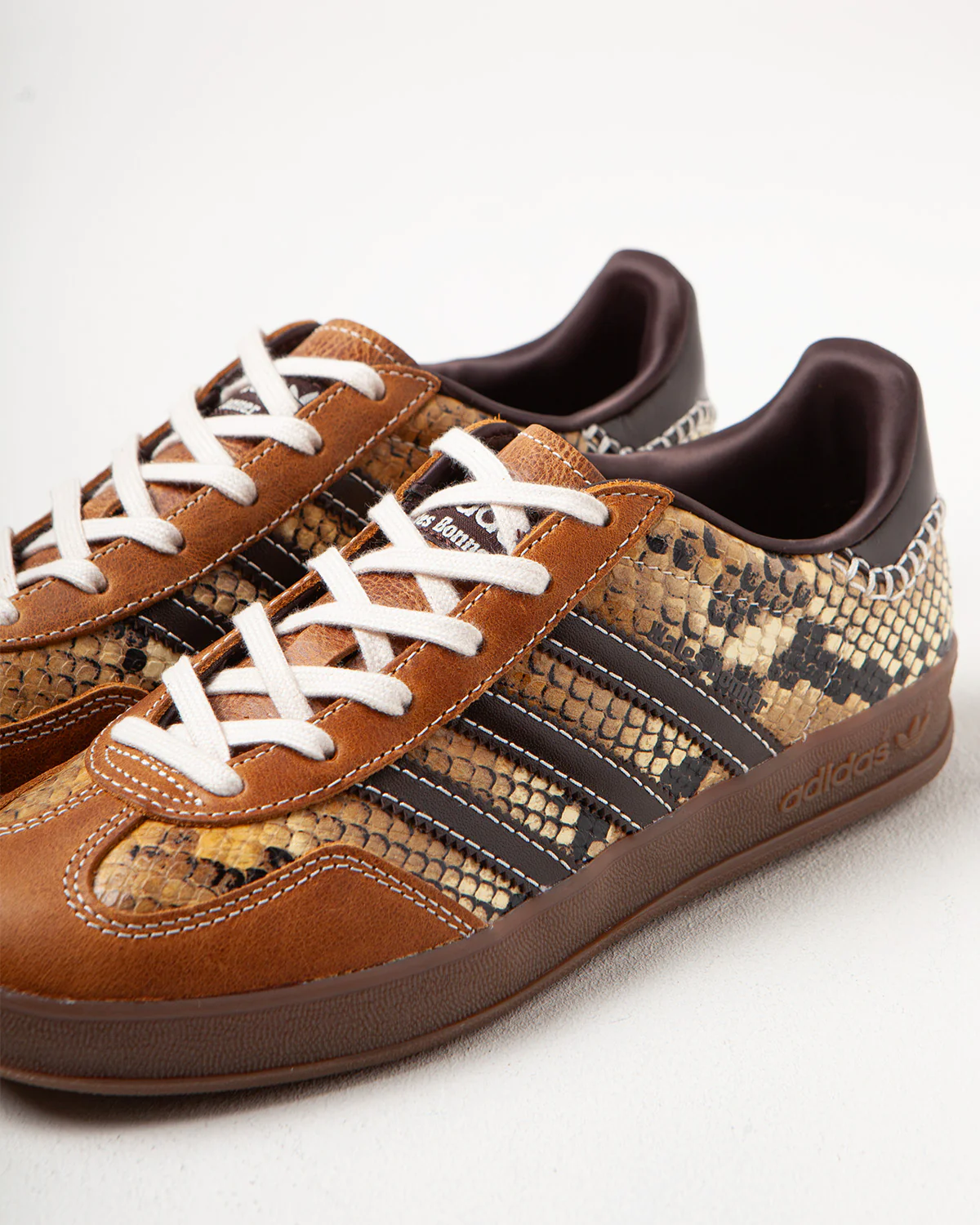 adidas x Wales Bonner Gazelle Snake Supplier Colour/Dark Brown - Image 4