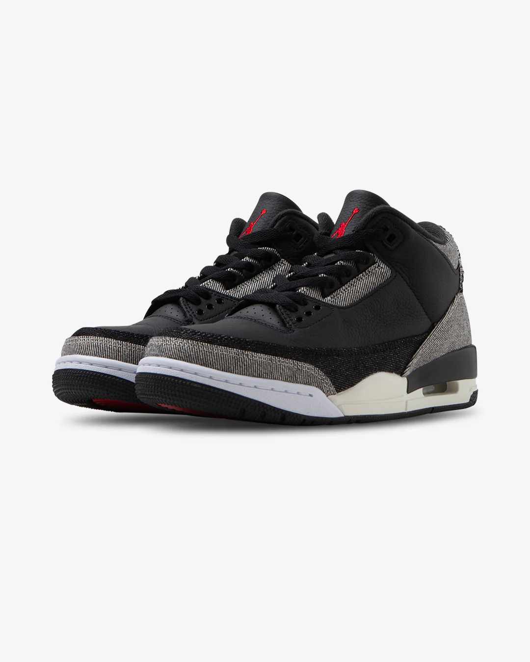 Air Jordan 3 SP x Levi's Denim/Black-Gym Red - Image 2