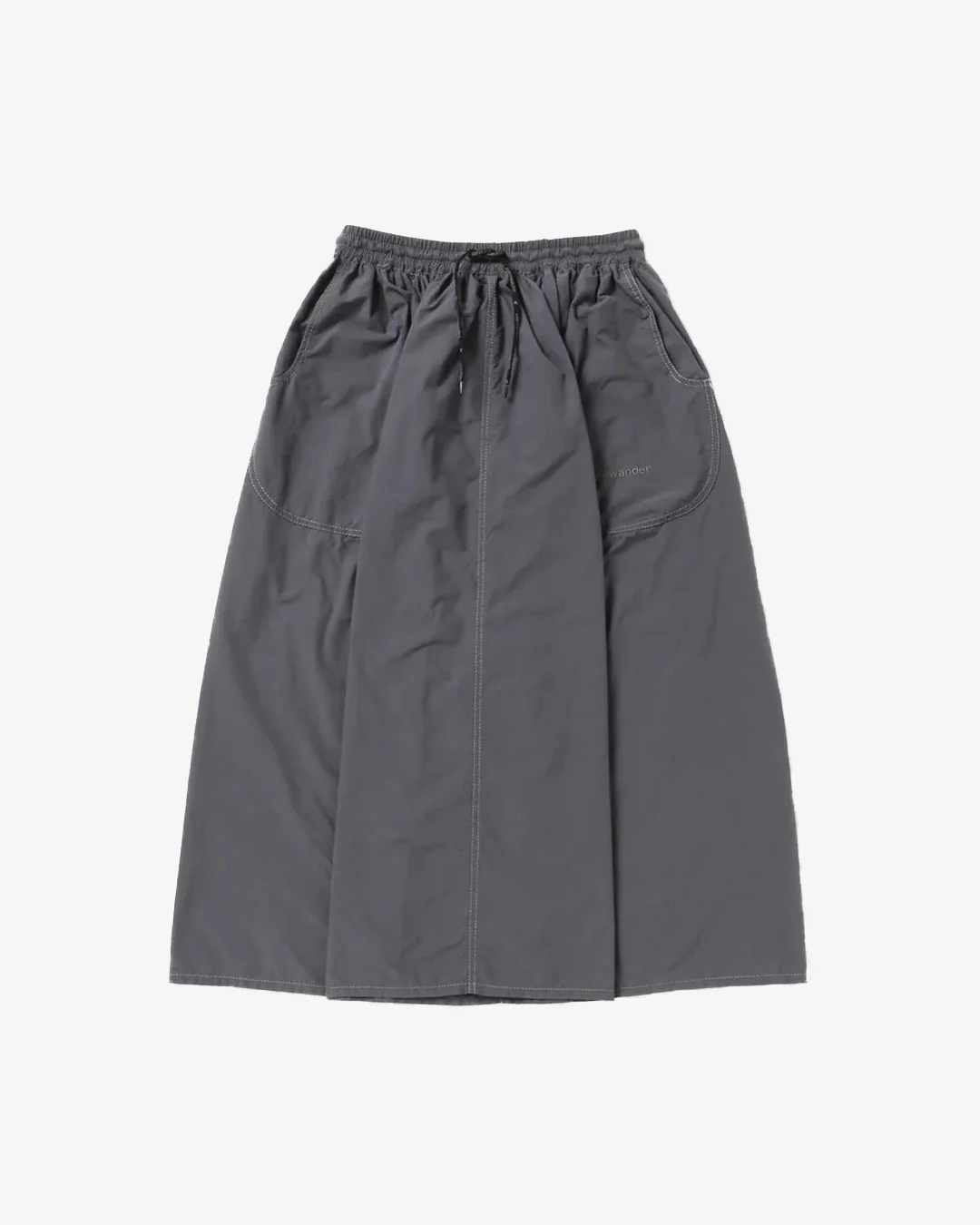 and wander CORDURA Cotton Rip Skirt Gray - Image 5
