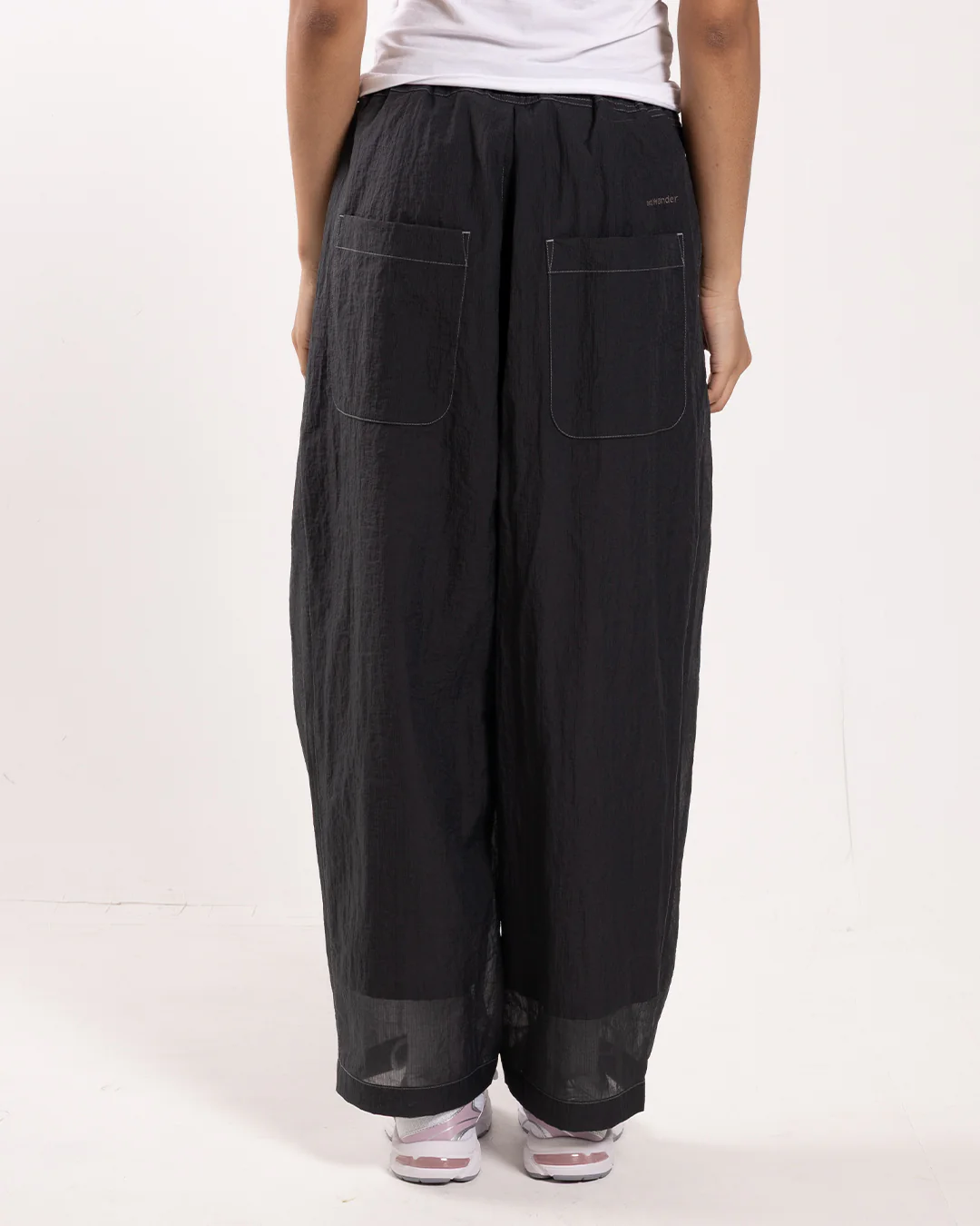 and wander Sheer Ripstop Sarouel Pants Charcoal - Image 3