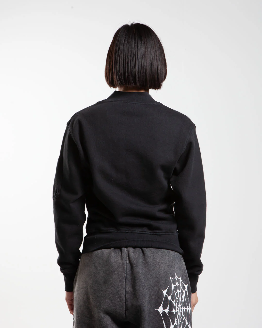 Aries Arise Premium Faded Temple Bomber Black - Image 3
