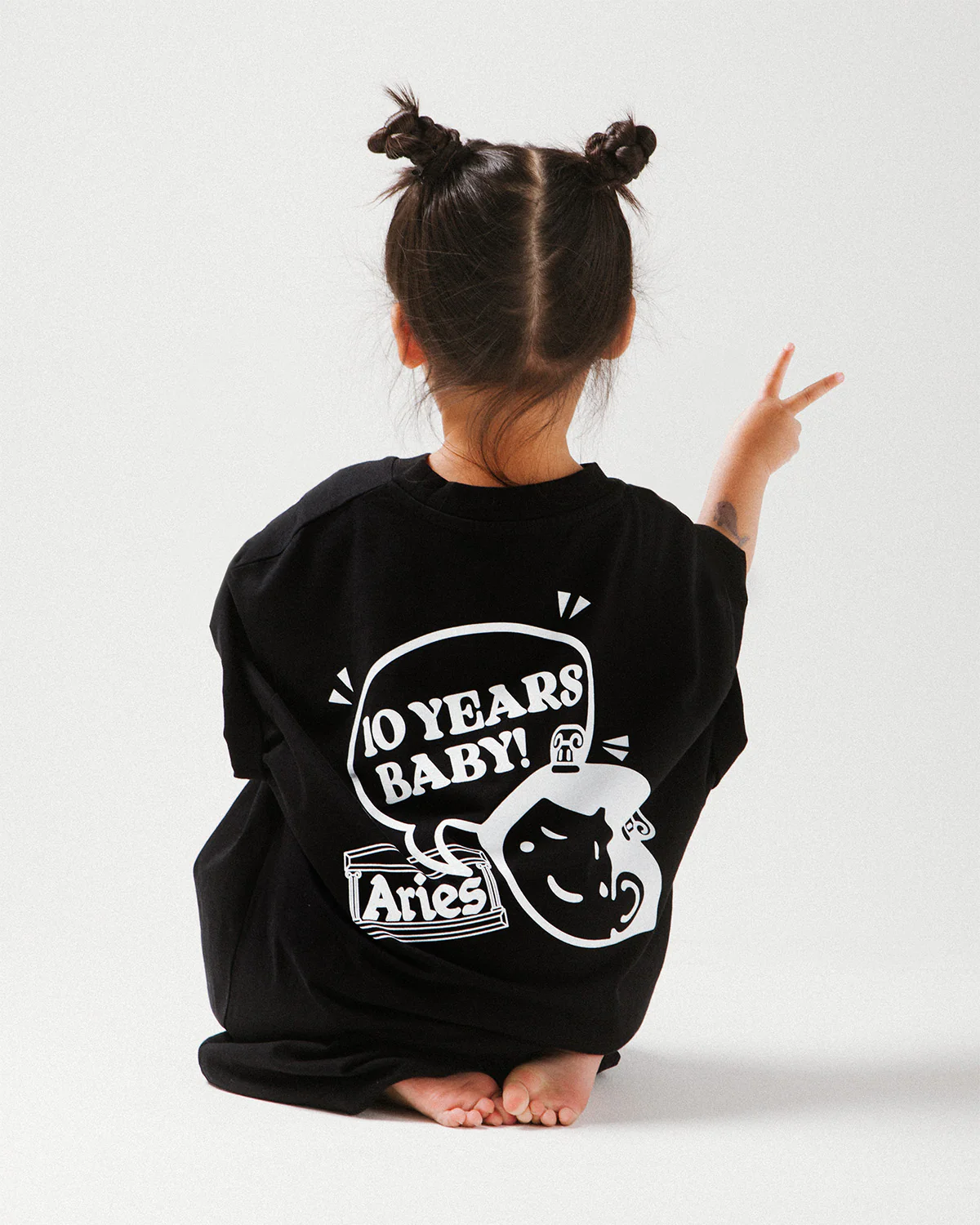 Aries x Maha Amsterdam 10 Years Baby Tee - Image 3