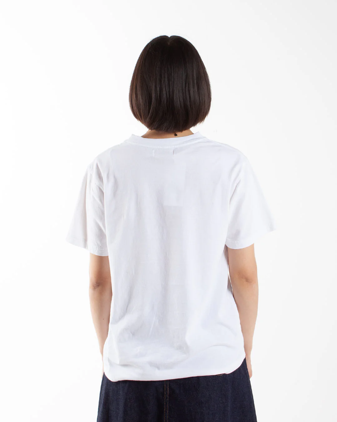 Beams Boy Emb Crew Tee Off White - Image 3