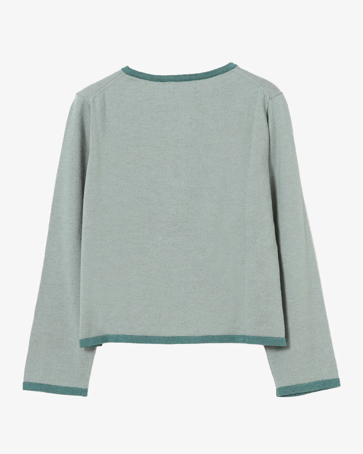 Beams Boy O.12G China Trim Cardigan Slate Blue - Image 5