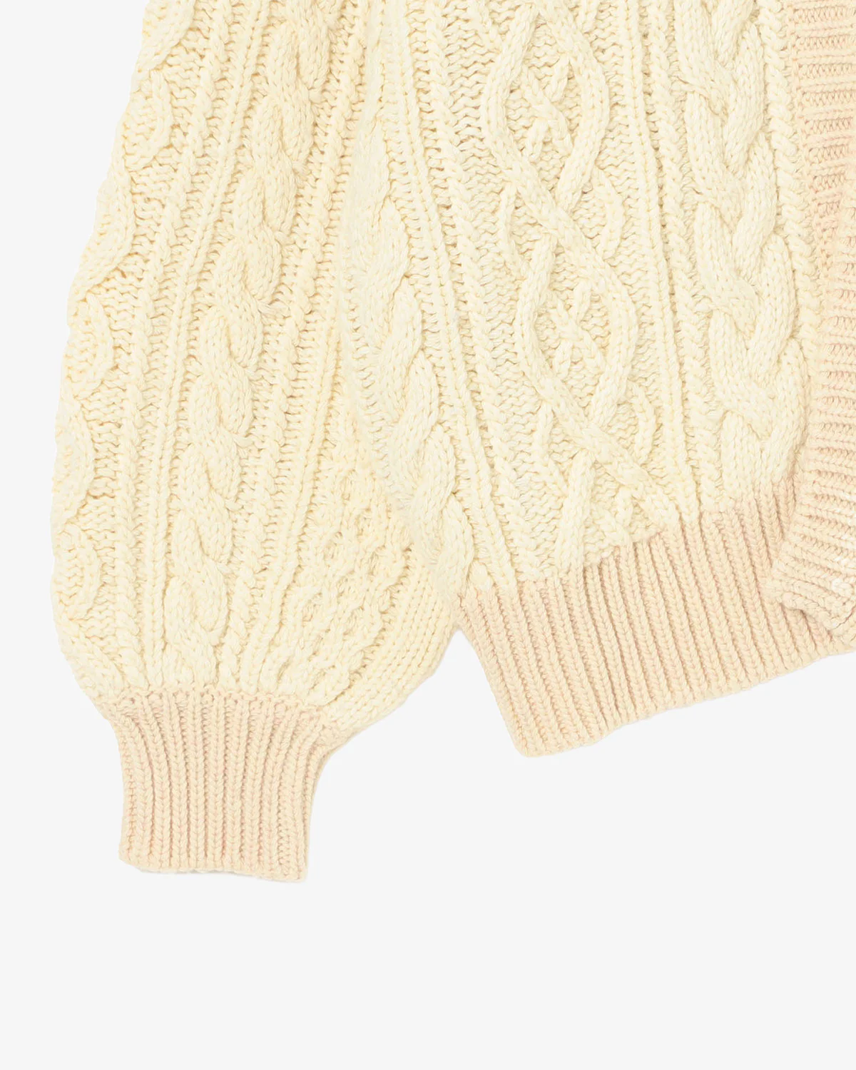 Beams Boy O.3G 2Tone Alan Cardigan Ivory - Image 10