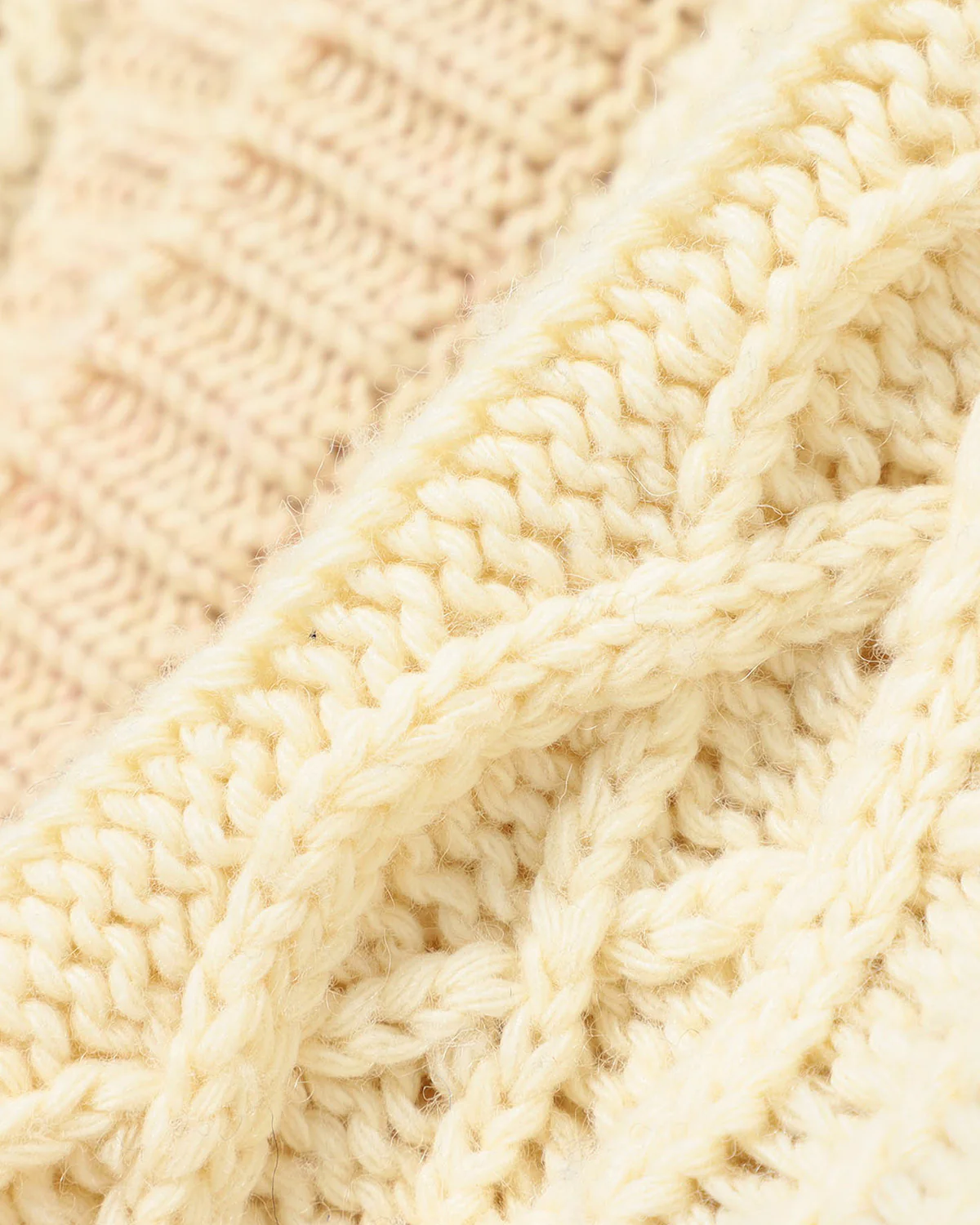 Beams Boy O.3G 2Tone Alan Cardigan Ivory - Image 11
