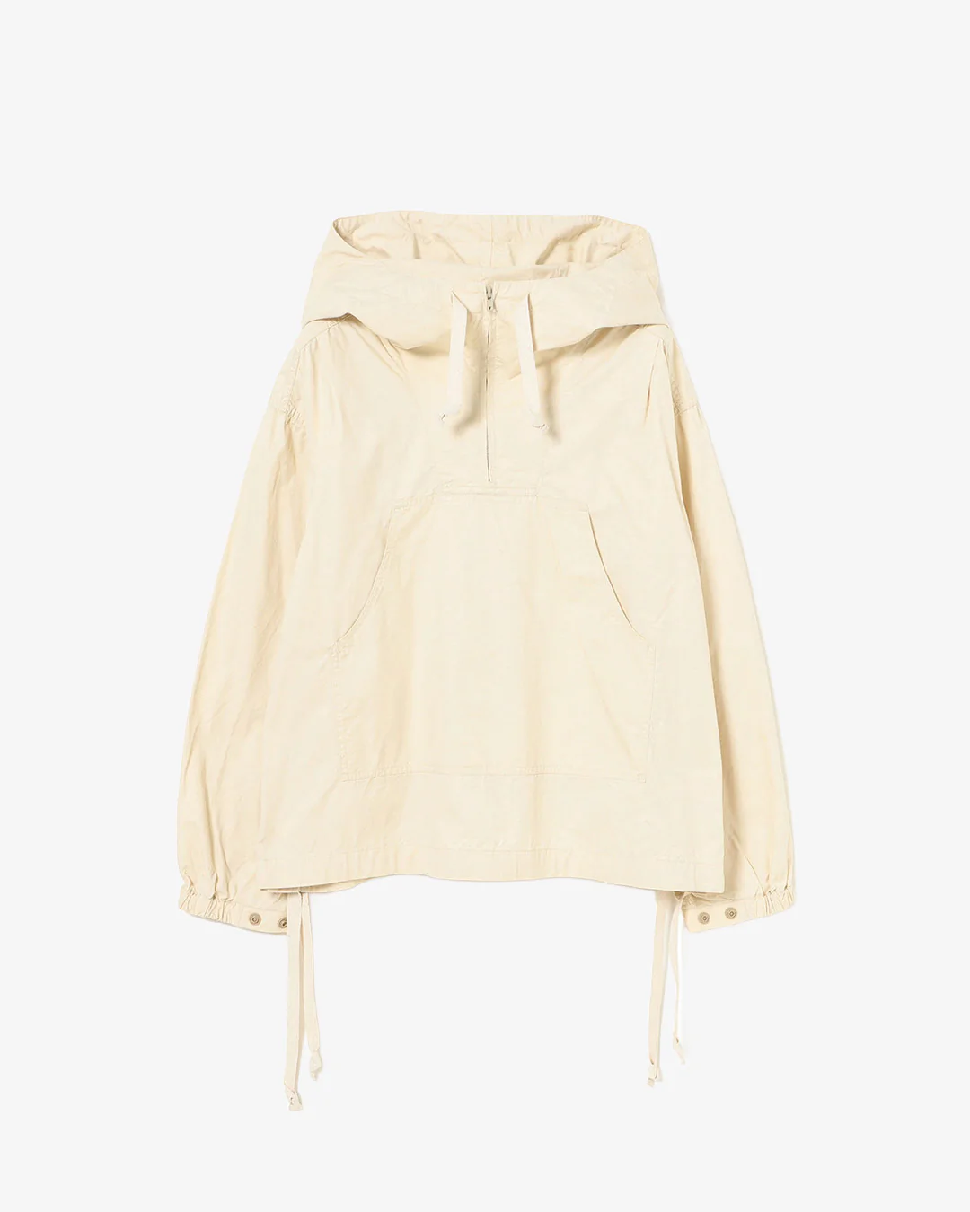 Beams Boy O.Side Button Anorak Blouson Ivory - Image 4