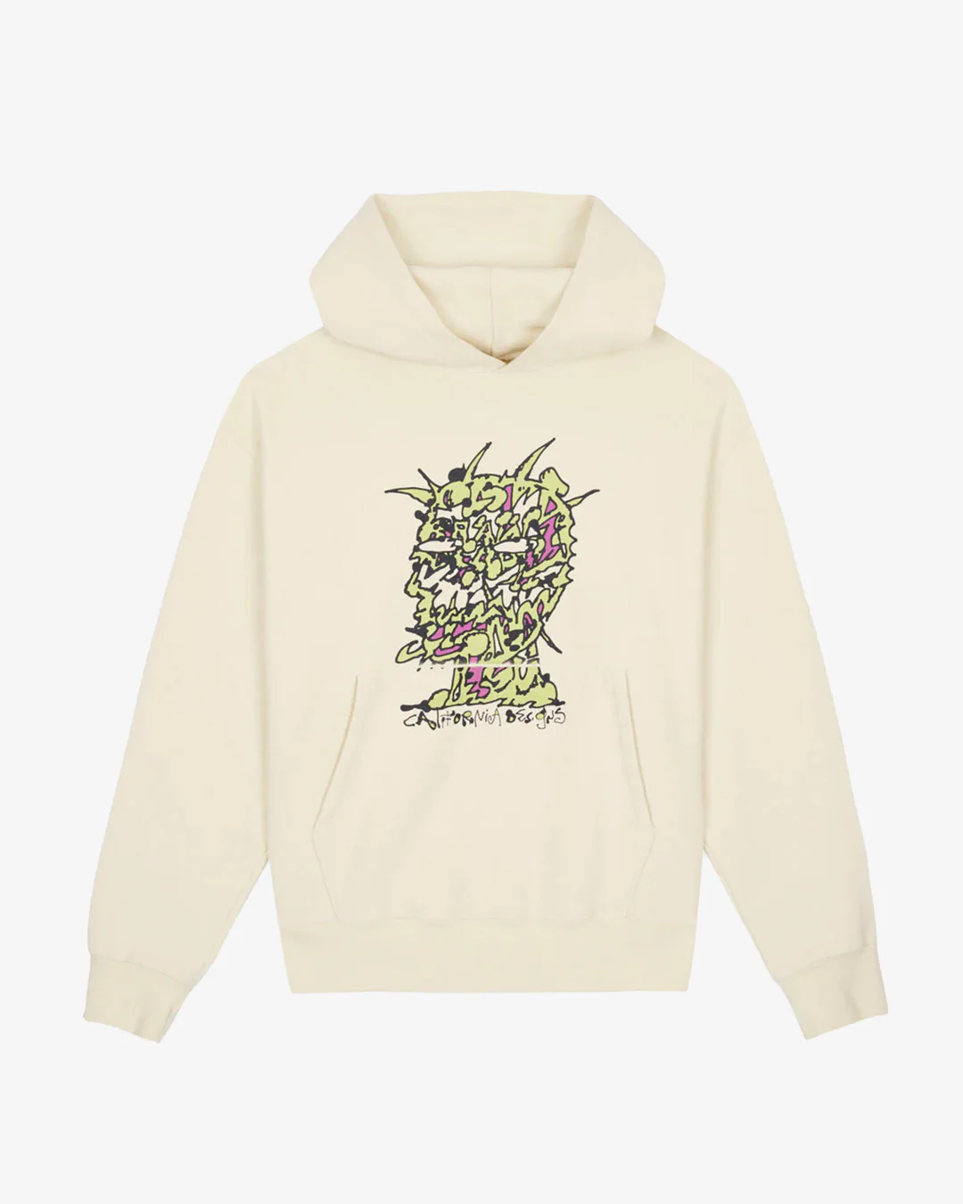 Brain Dead Scrambled Head Hoodie Natural - Image 5