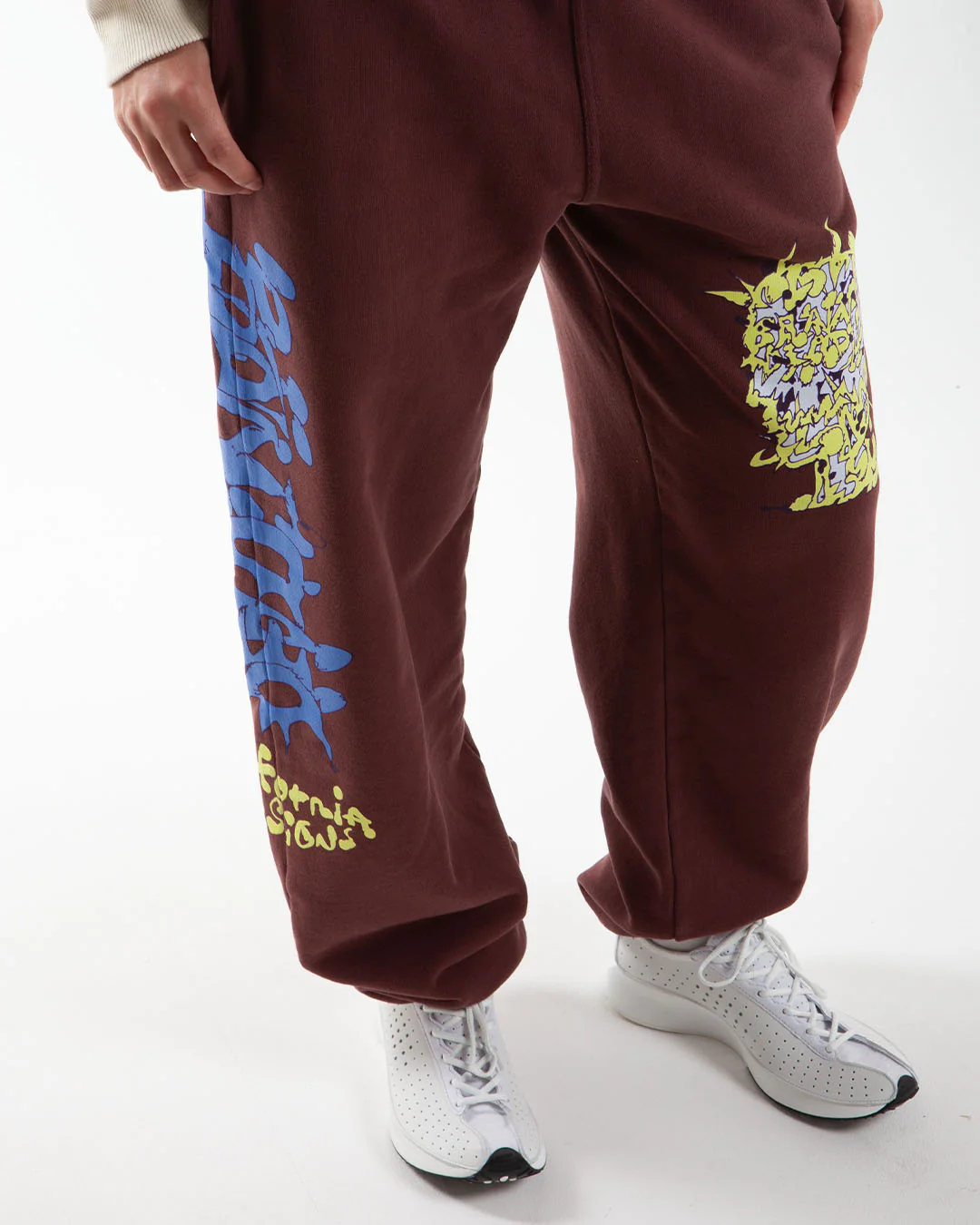 Brain Dead Scrambled Sweatpants Maroon - Image 4