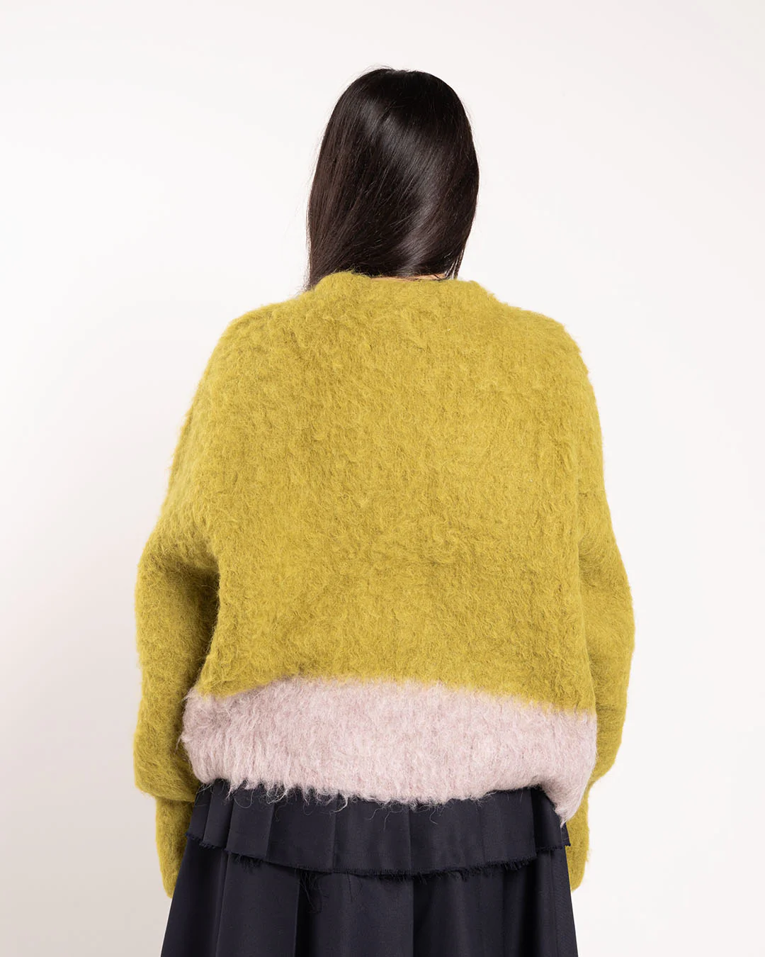 Brain Dead Super Hairy Boxy Knit Sweater Lime - Image 3