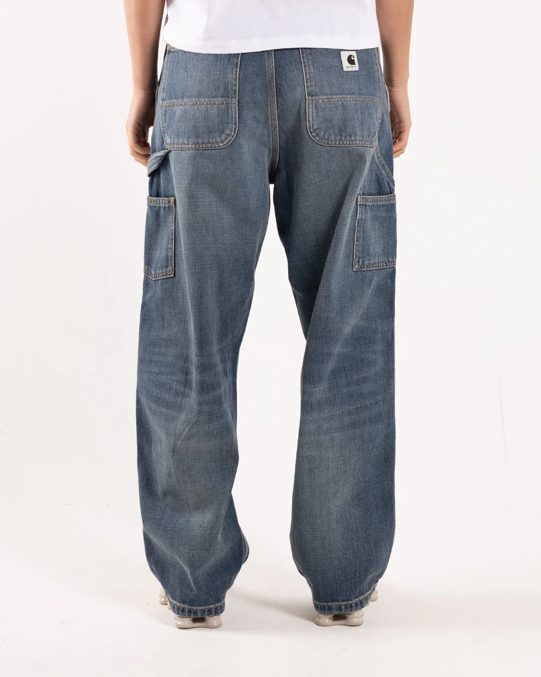 Carhartt WIP W' Brandon Double Knee Pant Blue Washed - Image 2