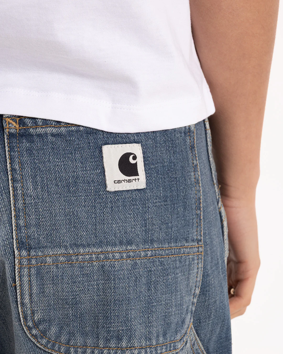 Carhartt WIP W' Brandon Double Knee Pant Blue Washed - Image 4