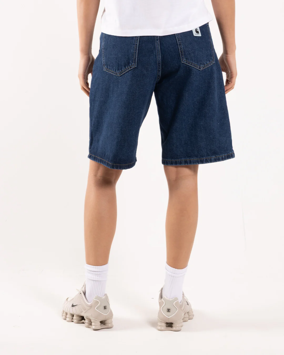 Carhartt WIP W' Brandon Short Blue Stone Washed - Image 3