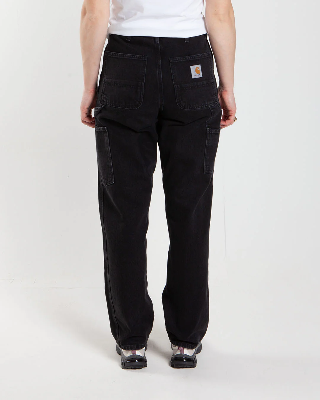 Carhartt WIP Single Knee Pant Black Stone Washed - Image 3