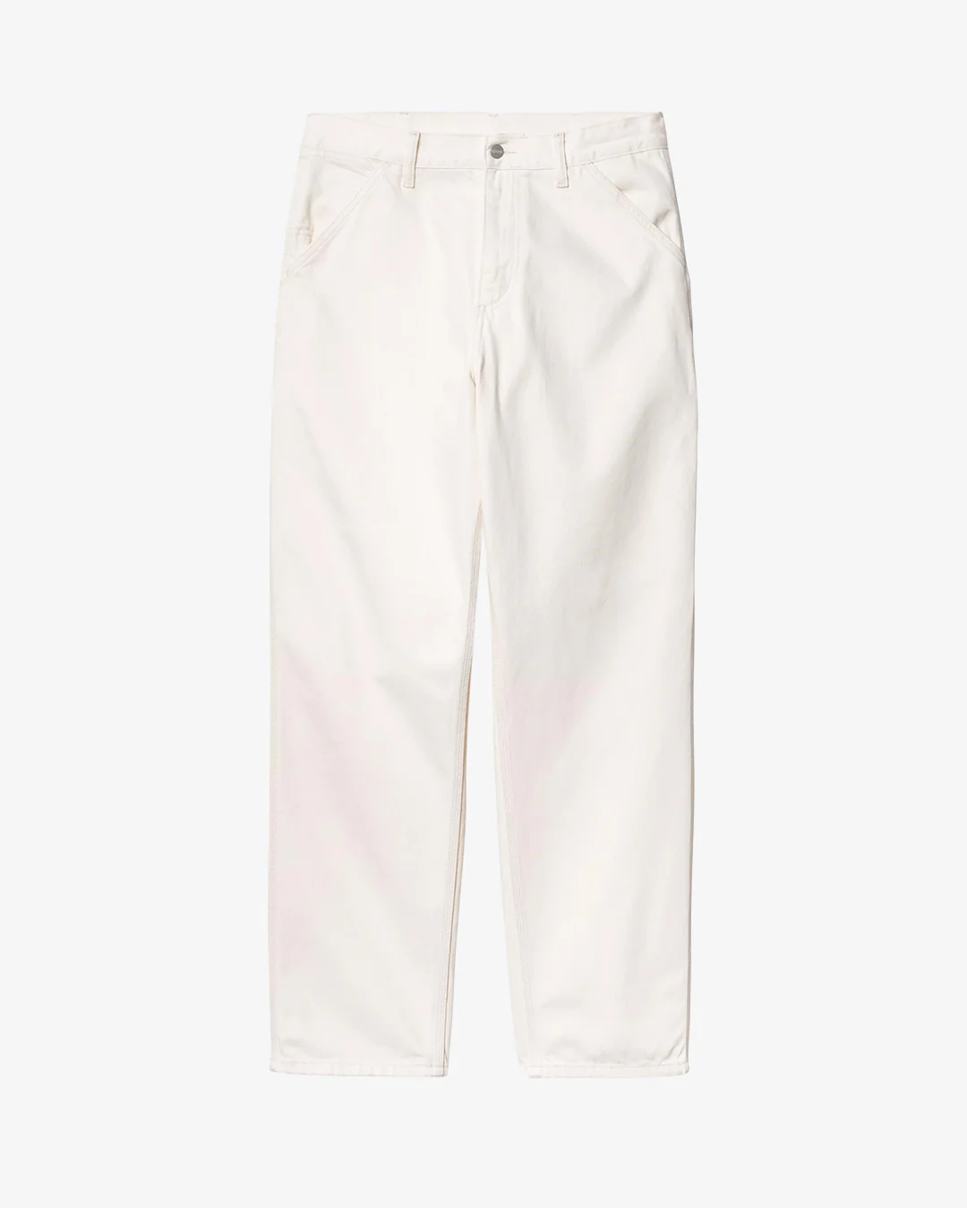 Carhartt WIP Single Knee Pant White Rinsed - Image 5