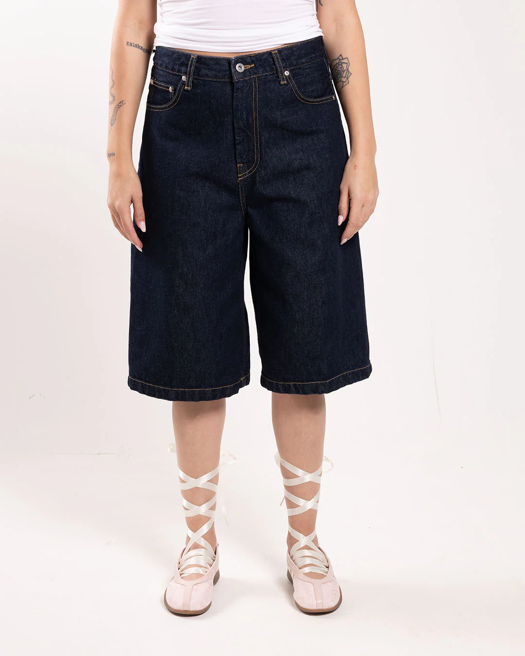 Carhartt WIP W' Belmont Short Blue Rinsed