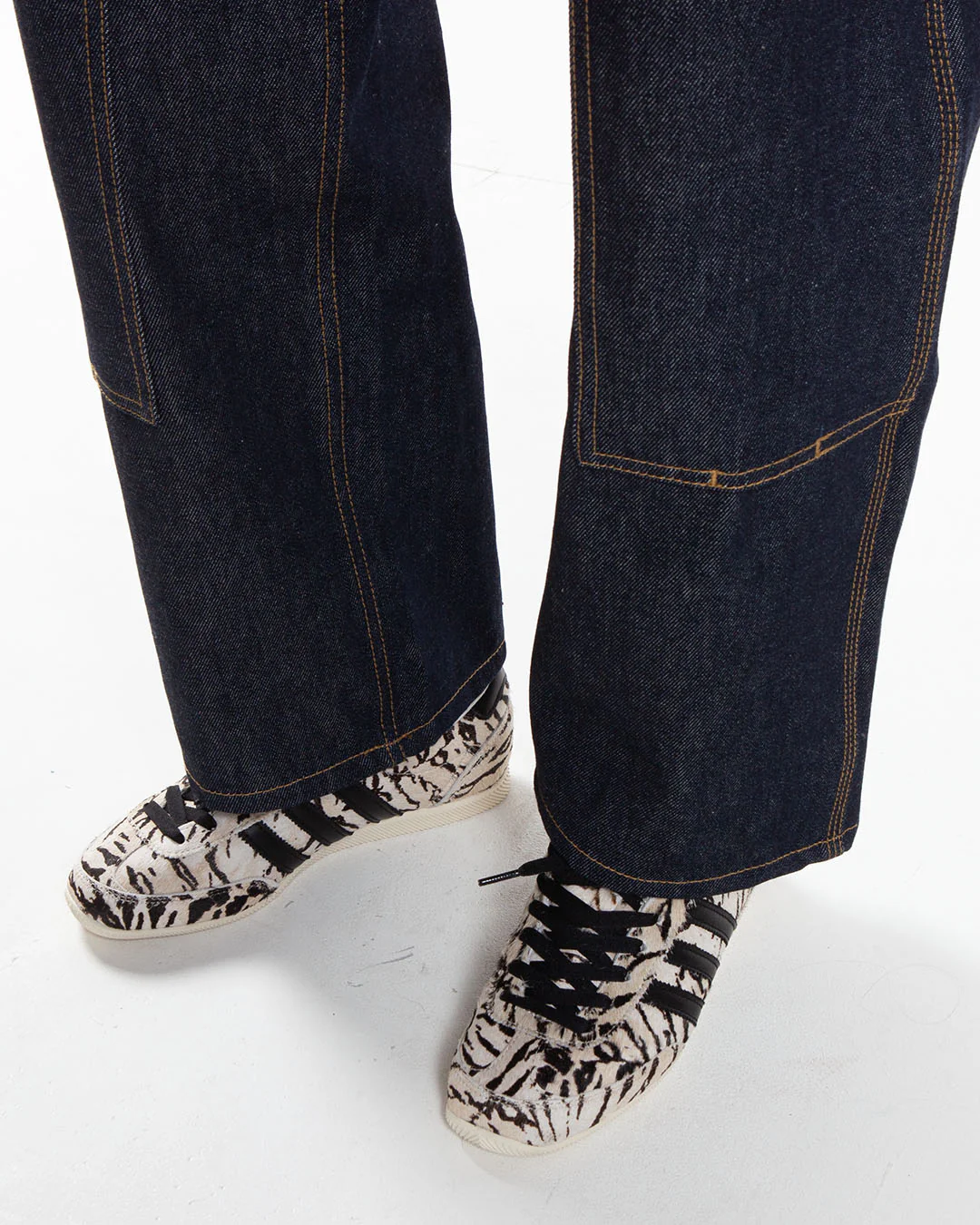Carhartt WIP W' Brandon Double Knee Pant Blue Rigid - Image 4