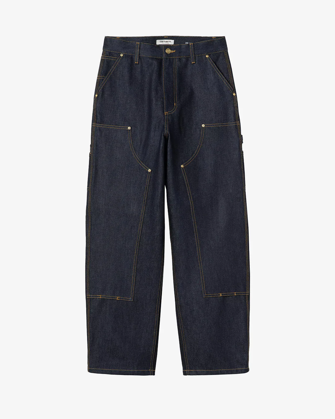 Carhartt WIP W' Brandon Double Knee Pant Blue Rigid - Image 5