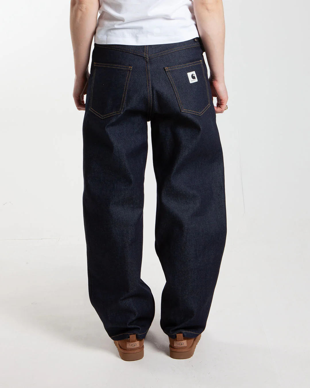 Carhartt WIP W’ Brandon Pant Denim Blue Rigid - Image 3