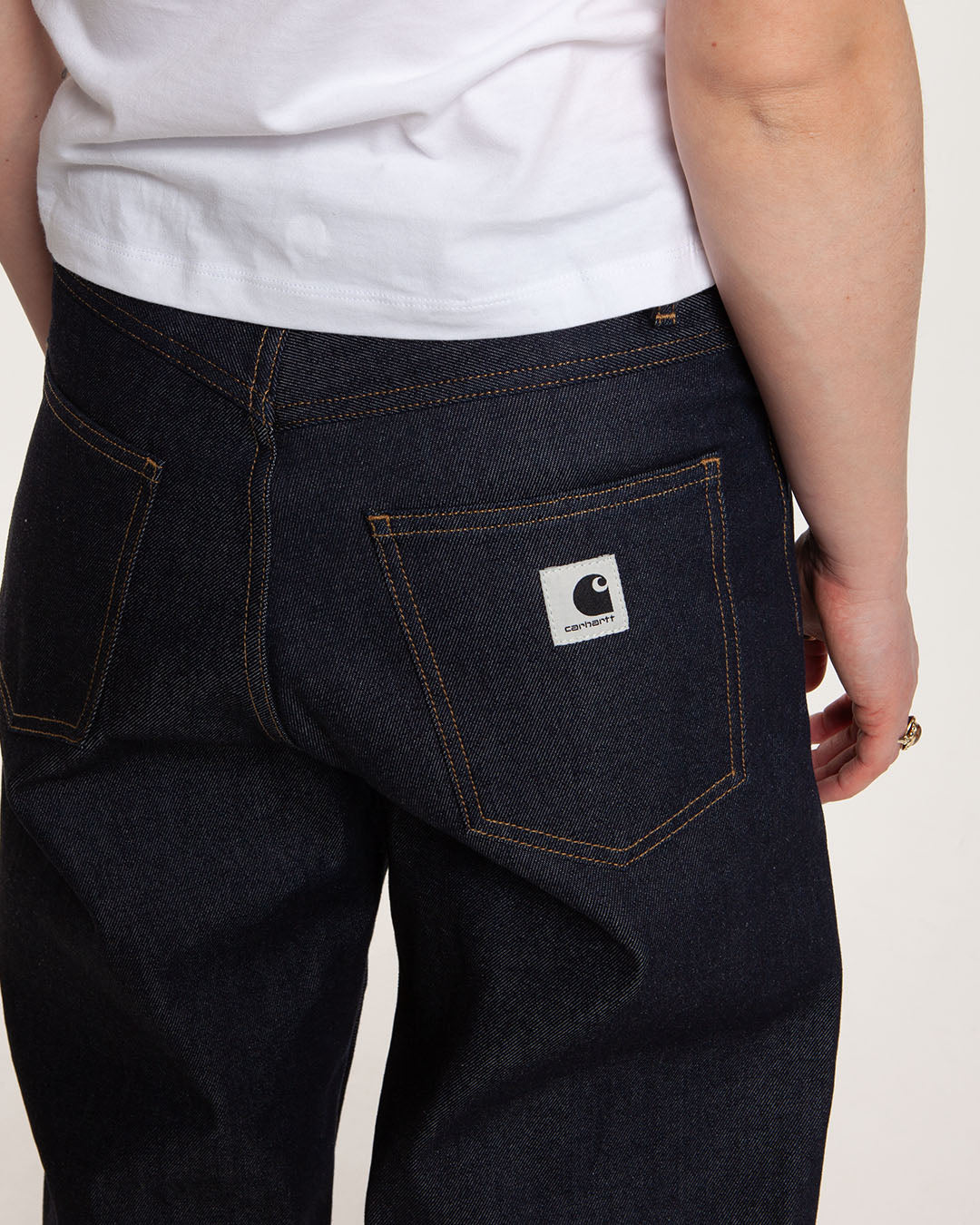 Carhartt WIP W’ Brandon Pant Denim Blue Rigid - Image 4