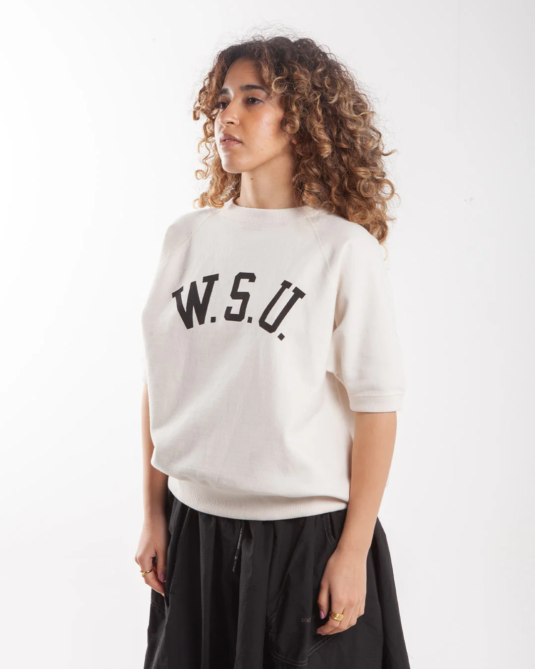Champion Made in Japan Short Sleeve Sweat Off White - Image 2