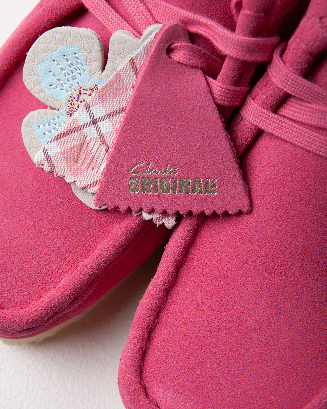Clarks Originals Wallabee Pink Interest - Image 4