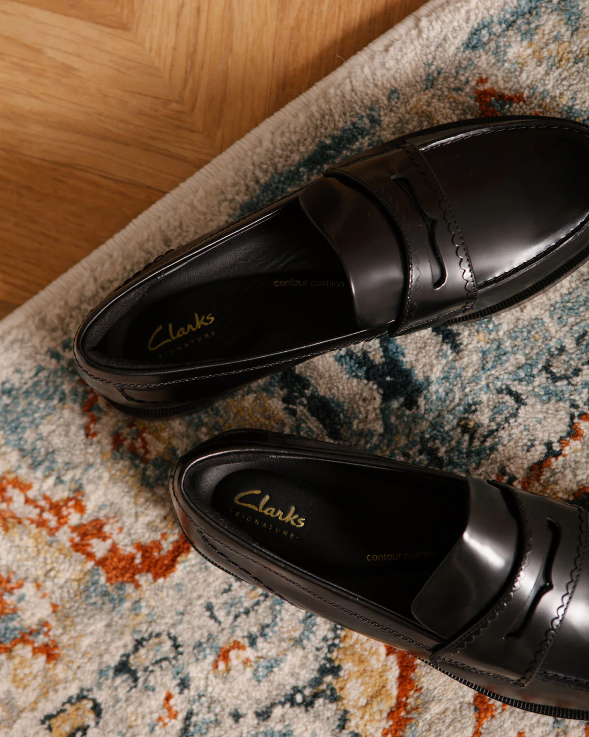 Clarks Straven Edge Black Leather - Image 6