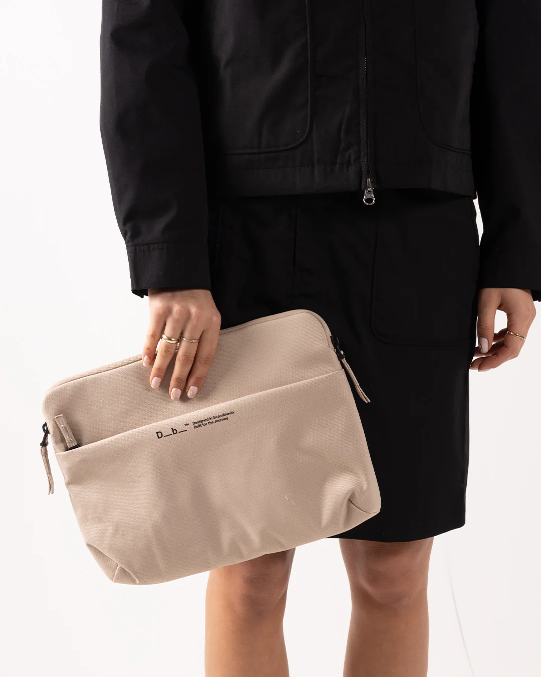 DB Journey Ramverk Laptop sleeve 14 Fogbow Beige