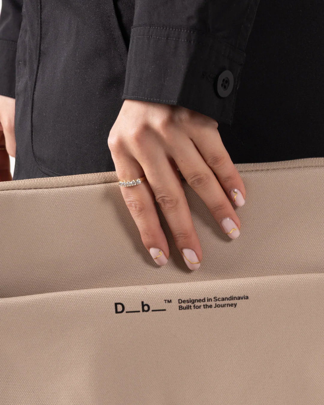 DB Journey Ramverk Laptop sleeve 14 Fogbow Beige - Image 3
