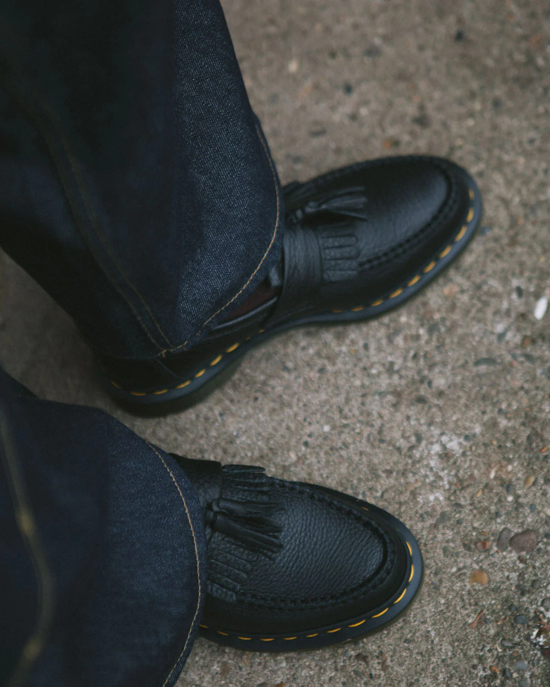 Dr. Martens Adrian Black Virginia Loafer Black - Image 8