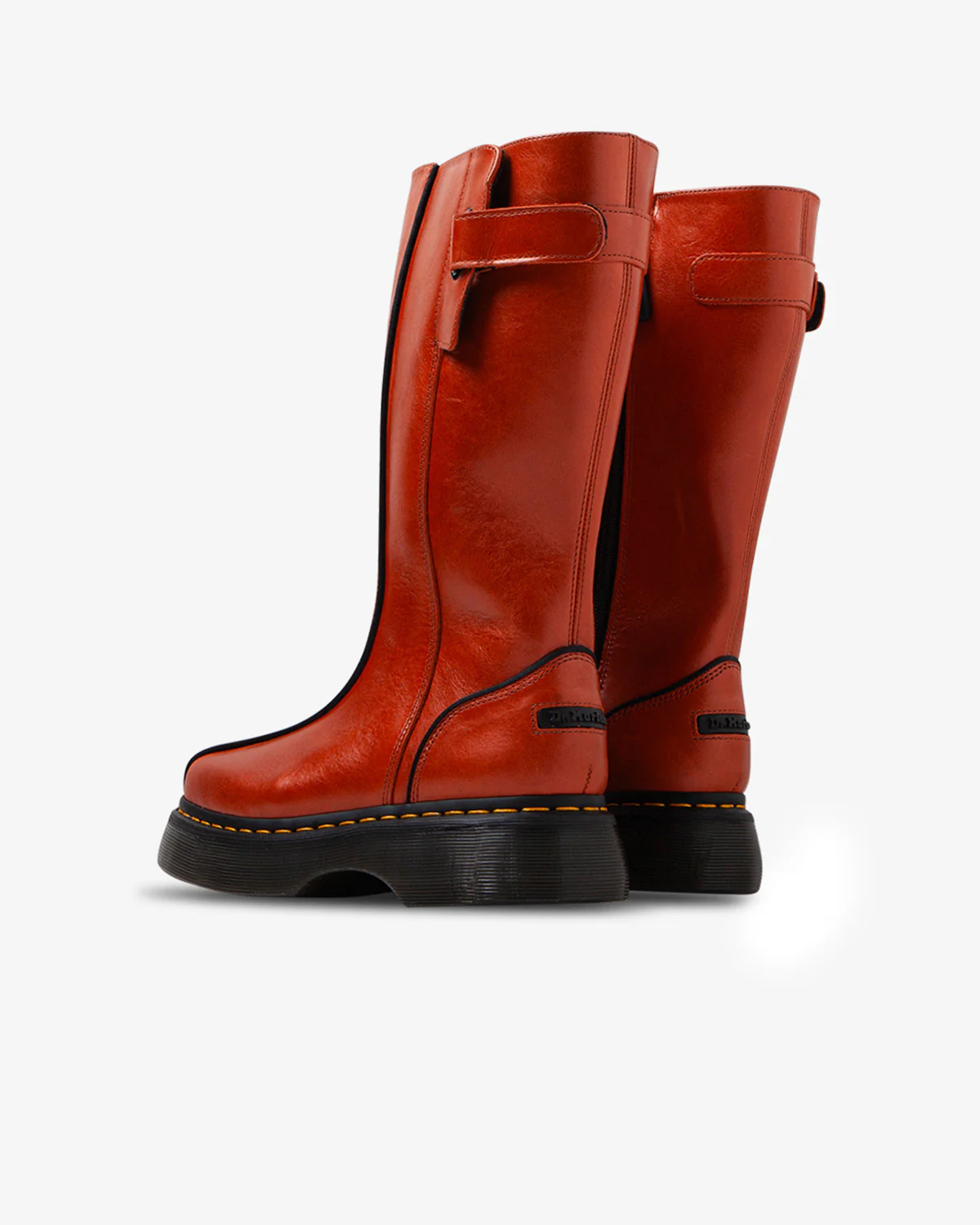 Dr. Martens Buzz Hi Flame Orange Boots - Image 3