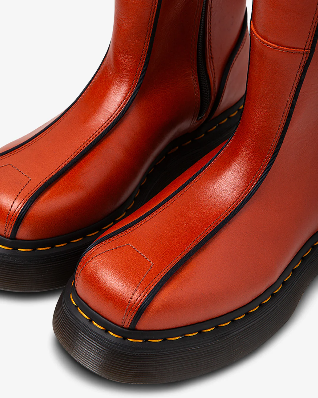 Dr. Martens Buzz Hi Flame Orange Boots - Image 4