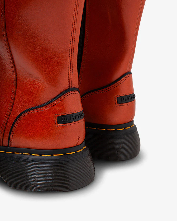 Dr. Martens Buzz Hi Flame Orange Boots - Image 6