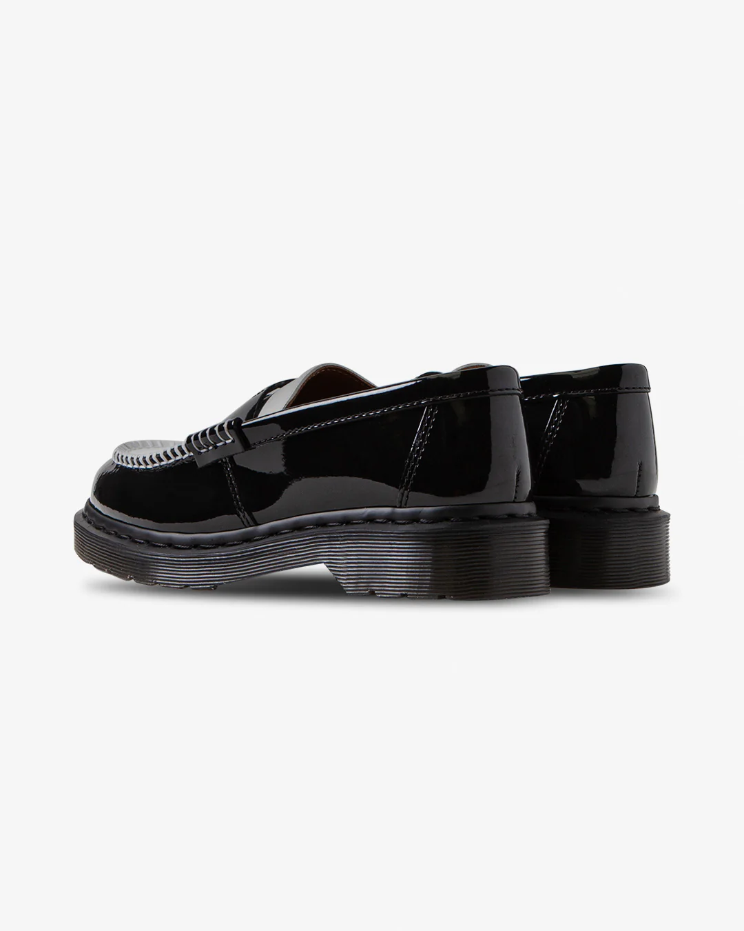 Dr. Martens Penton Heart Black/White Patent Lamper Loafer - Image 3
