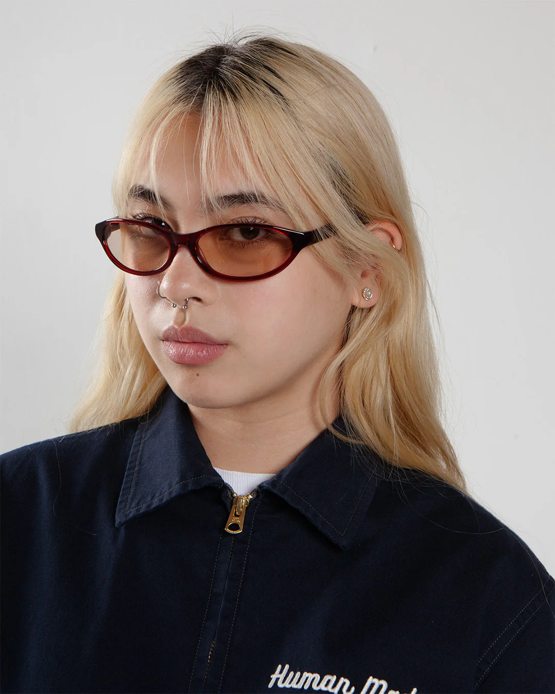 Flatlist Olympia Crystal Burgundy/Solid Peach Lens - Image 4