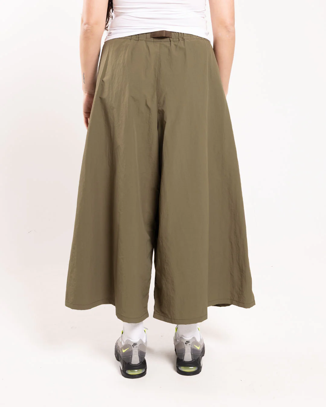 Gramicci Nylon Flare Pant Olive - Image 3