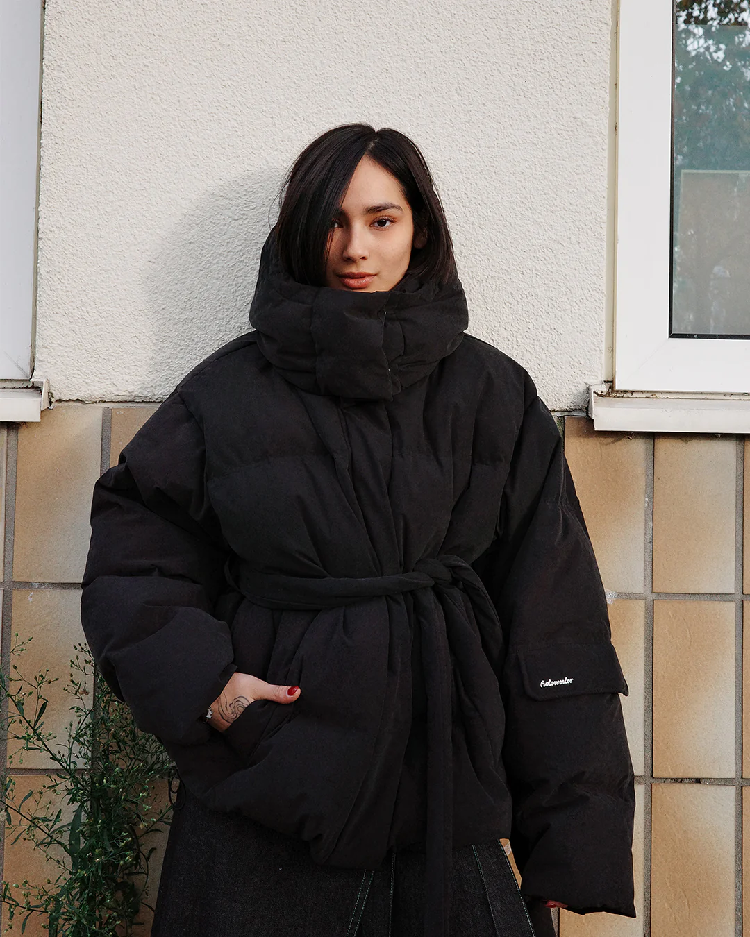 Holzweiler Steilia Brushed Down Jacket Black - Image 5