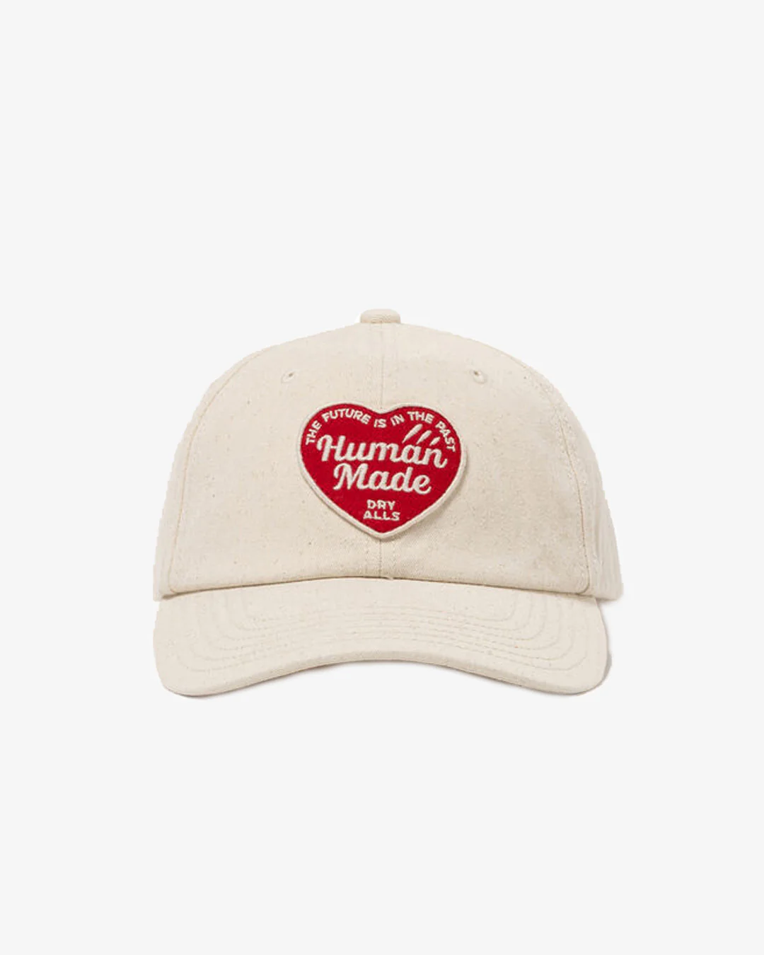 Human Made 6 Panel Twill Cap White - Image 3