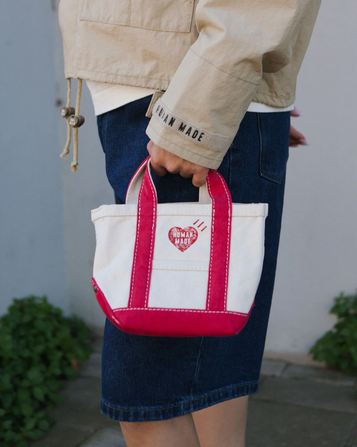 Human Made Canvas Tote Small Off White - Image 3