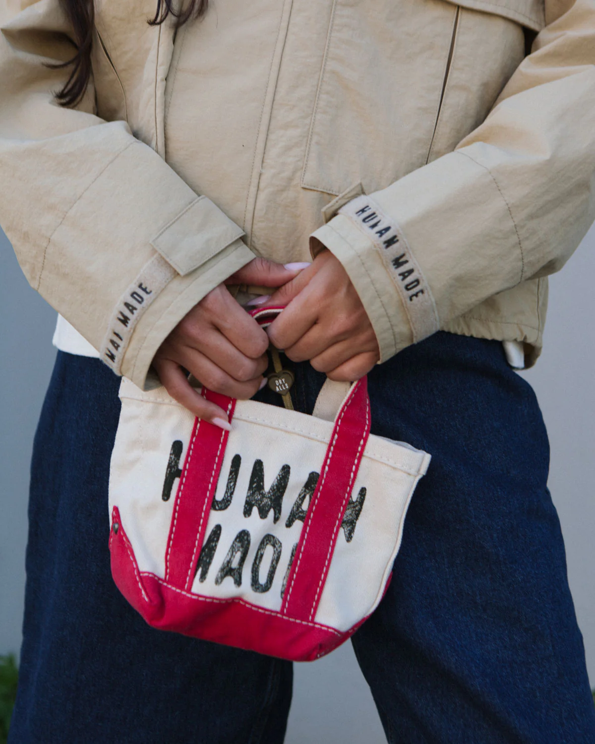 Human Made Canvas Tote Small Off White - Image 4