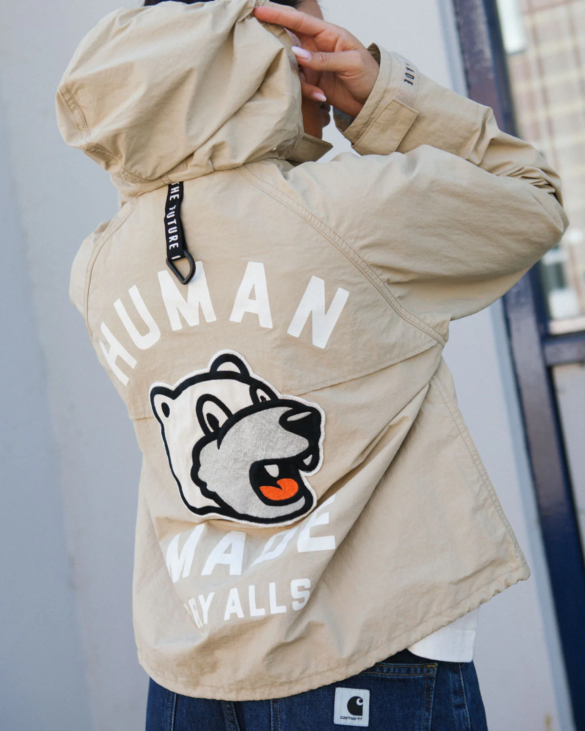 Human Made Fishing Jacket Beige - Image 8